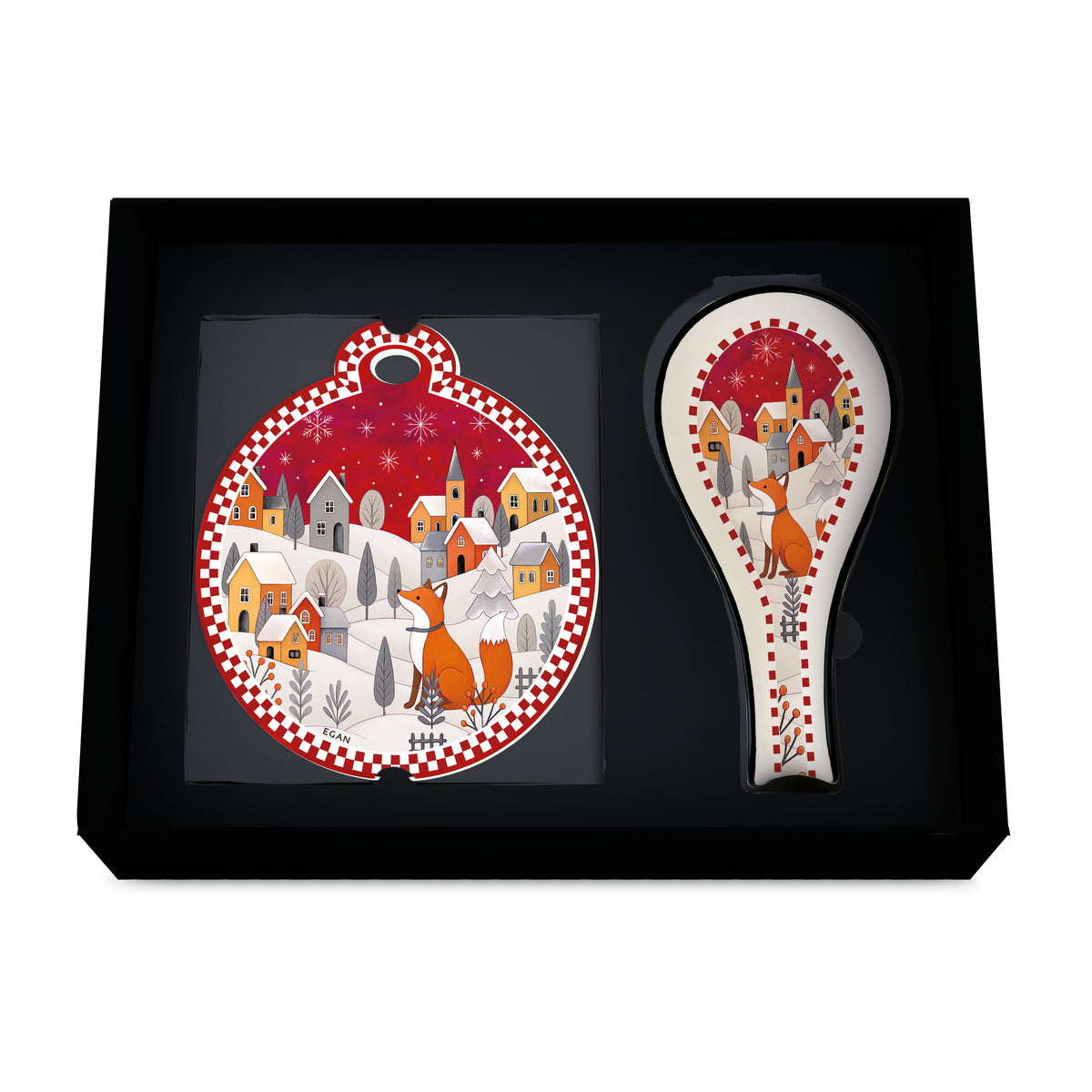 EGAN - Set S/Pentola E P/Mestolo Volpe Rosso Natale 2026