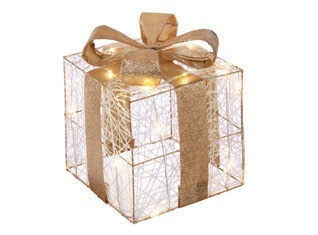 L'OCA NERA - Doni Delle Stelle - Pacco Medio Con 25 Led - 20X20X24H