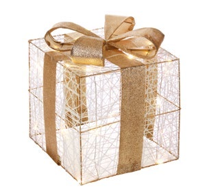 L'OCA NERA - Doni Delle Stelle - Pacco Grande Con 30 Led - 25X25X29H