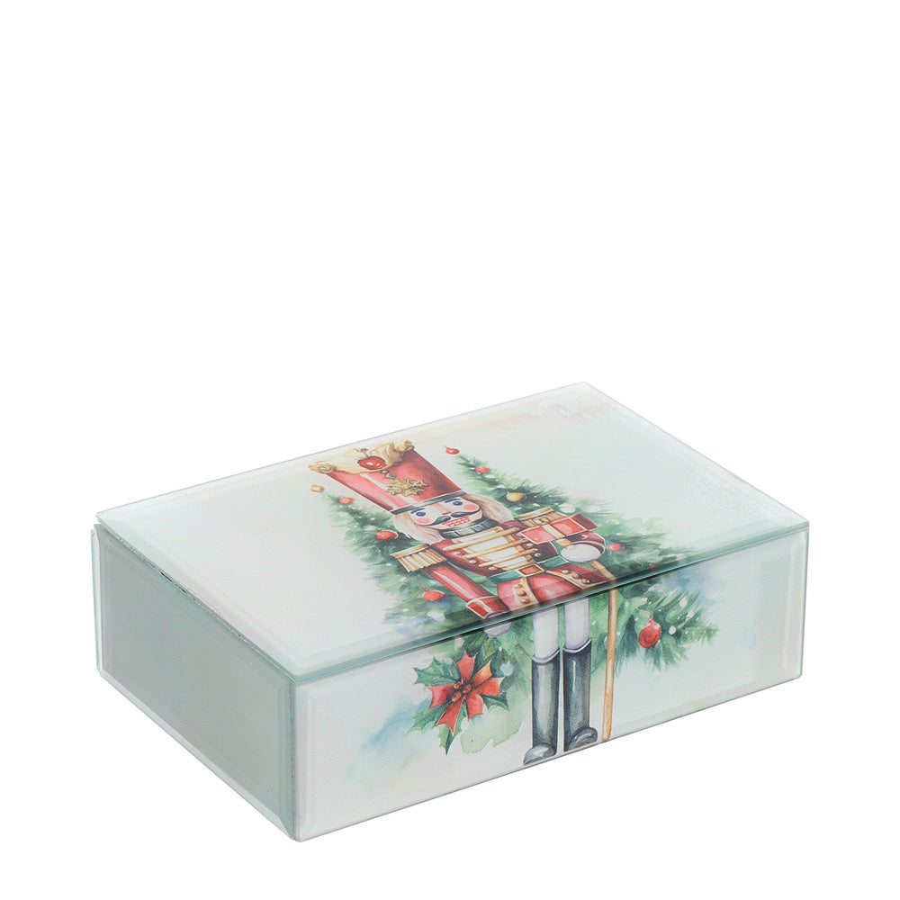 HERVIT - Cofanetto Legno/Vetro/Specchio 15X10X5Cm
