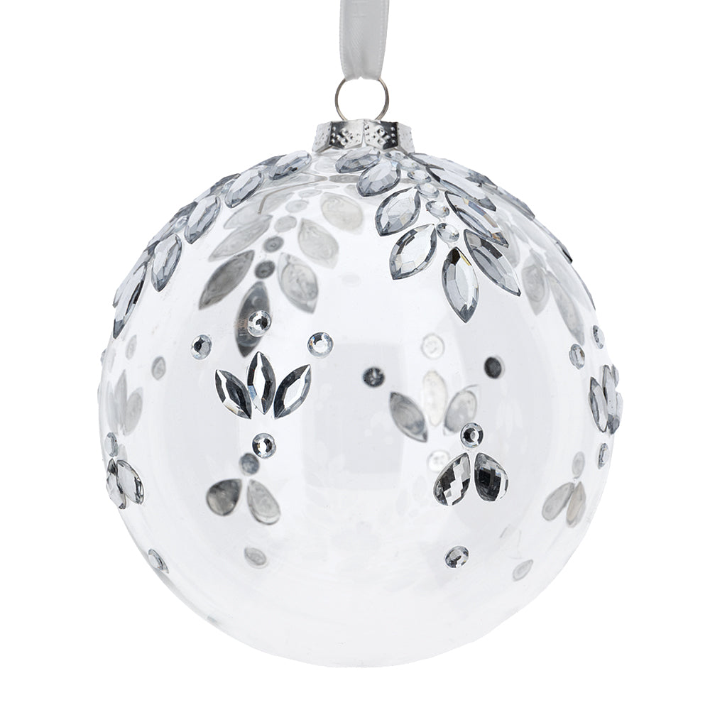 HERVIT - Sfera Vetro Soff.Dec.Dia.12Cm Trasparent