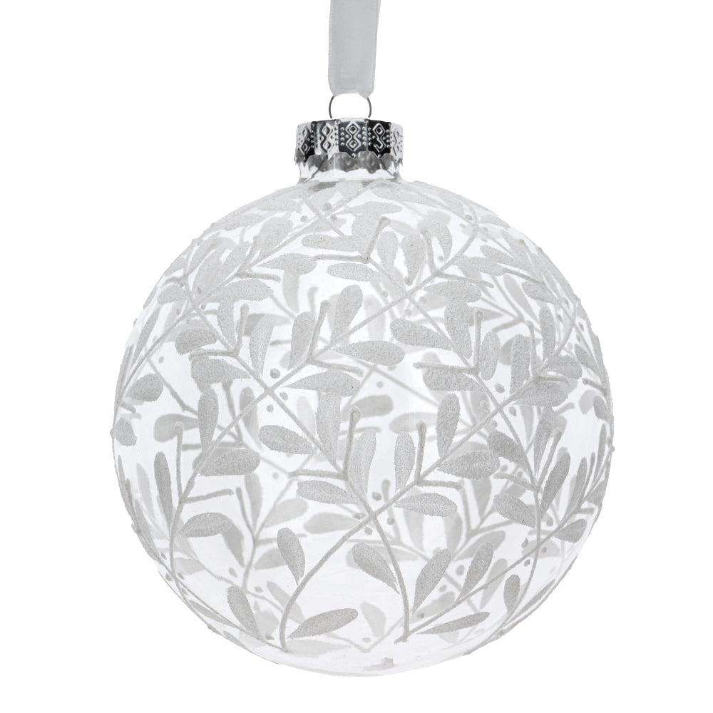HERVIT - Sfera Vetro Soff.Dec.Dia.12Cm Trasparent