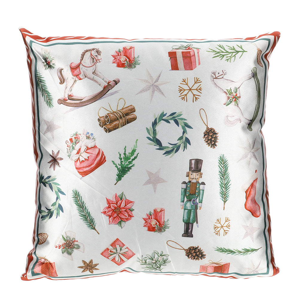 HERVIT - Cuscino Christmas Pattern 43X43Cm