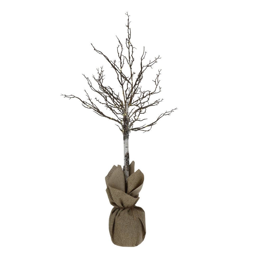 HERVIT - Albero Betulla Artif.155Cm C/160Luci Led