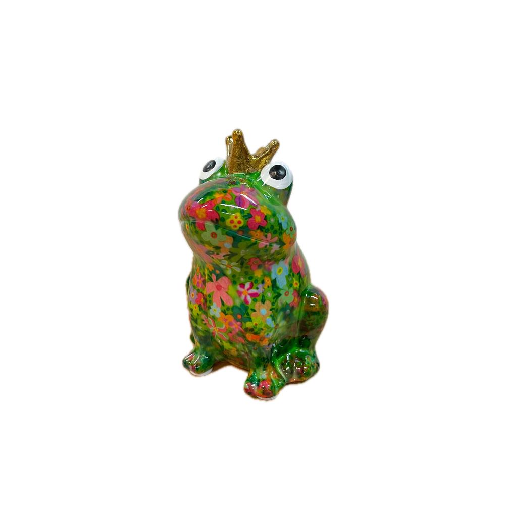 POMME PIDOU - Money Box Frog Jeff In Ceramica 12 Cm [Verde Multicolor 3]