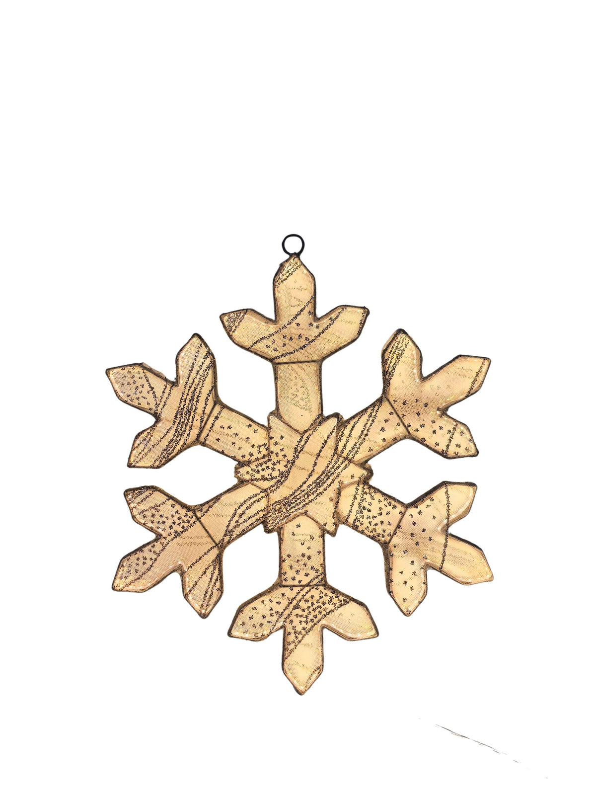 DO-HOME - Fiocco Di Neve Seta Oro In Metallo E Poliestere 410 Luci Trasformatore 24V 15W 38X1Xh.38 Cm In Scatola Bianca