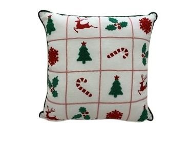 DO-HOME - Cuscino Natalizio In Poliestere 45X45 Cm In Confezione Termoretratta