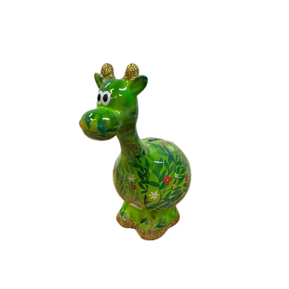 POMME PIDOU - Money Box Safari Lola In Ceramica 18Cm [Verde 1]