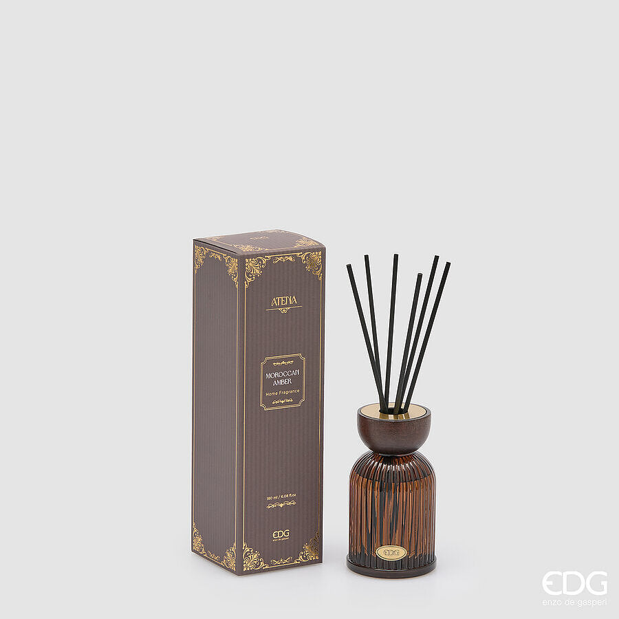 EDG - Profumatore Bottiglia Atena 180Ml H.12 D.7 Moroccan Amber