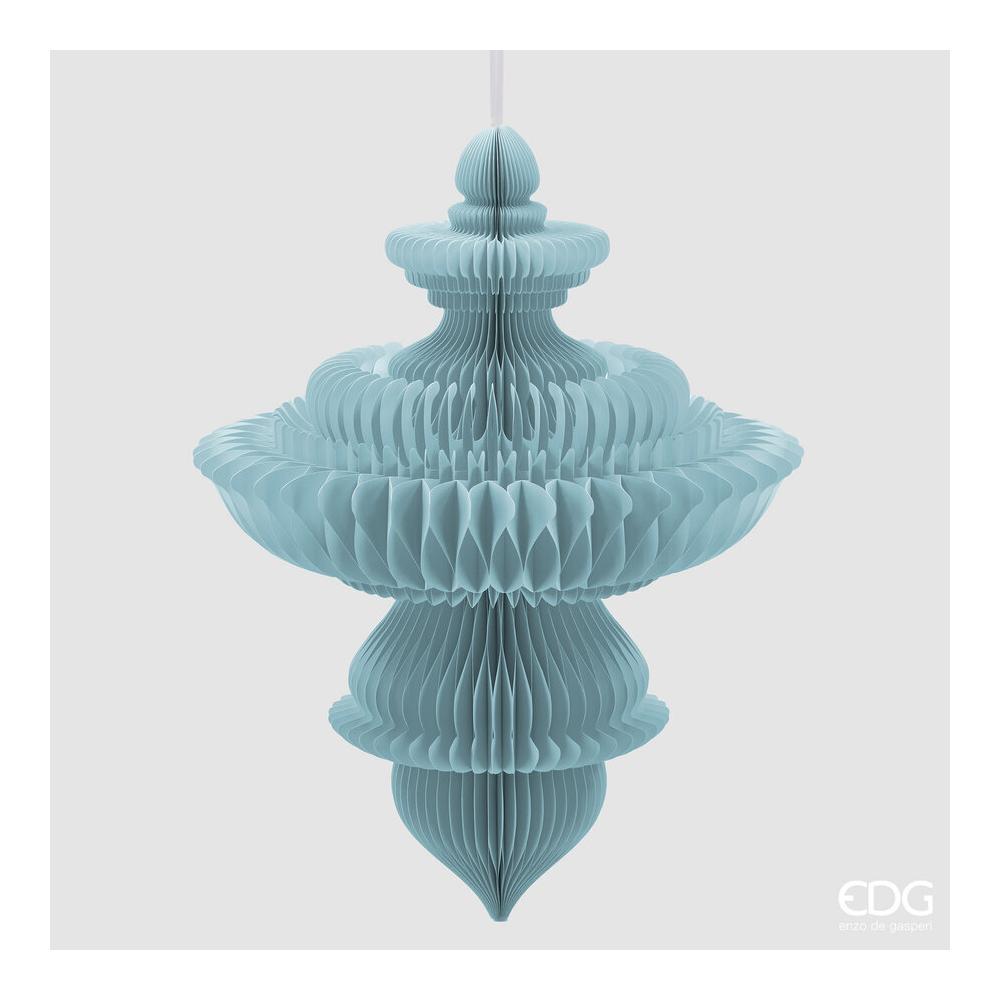 EDG - Decoro Origami Trottola H.100 D.78 Azzurro