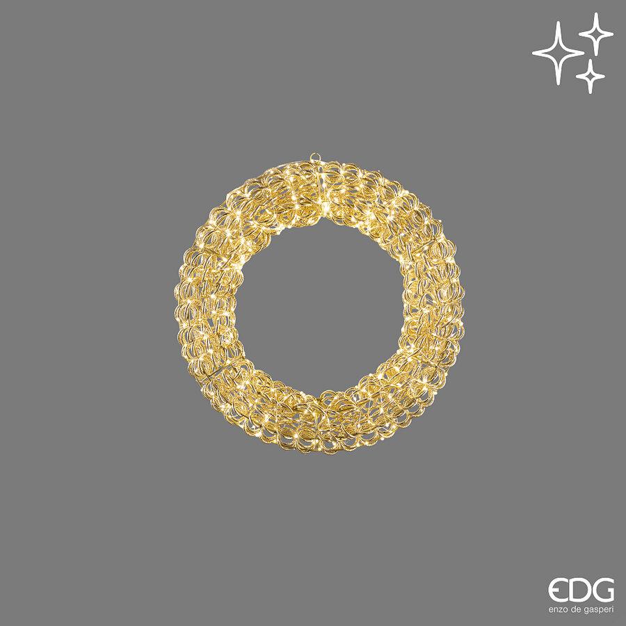 EDG - Corona Led Curly 500Microled D.50 Ip44 C6 — Gold