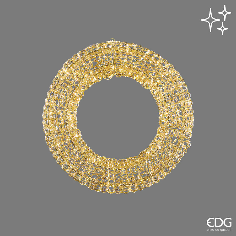 EDG - Corona Led Curly Microled D.70 Ip44 C6 — Gold