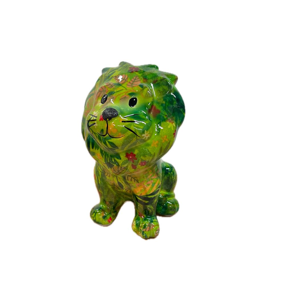 POMME PIDOU - Money Box Safari Marley In Ceramica 18Cm [Verde 1]