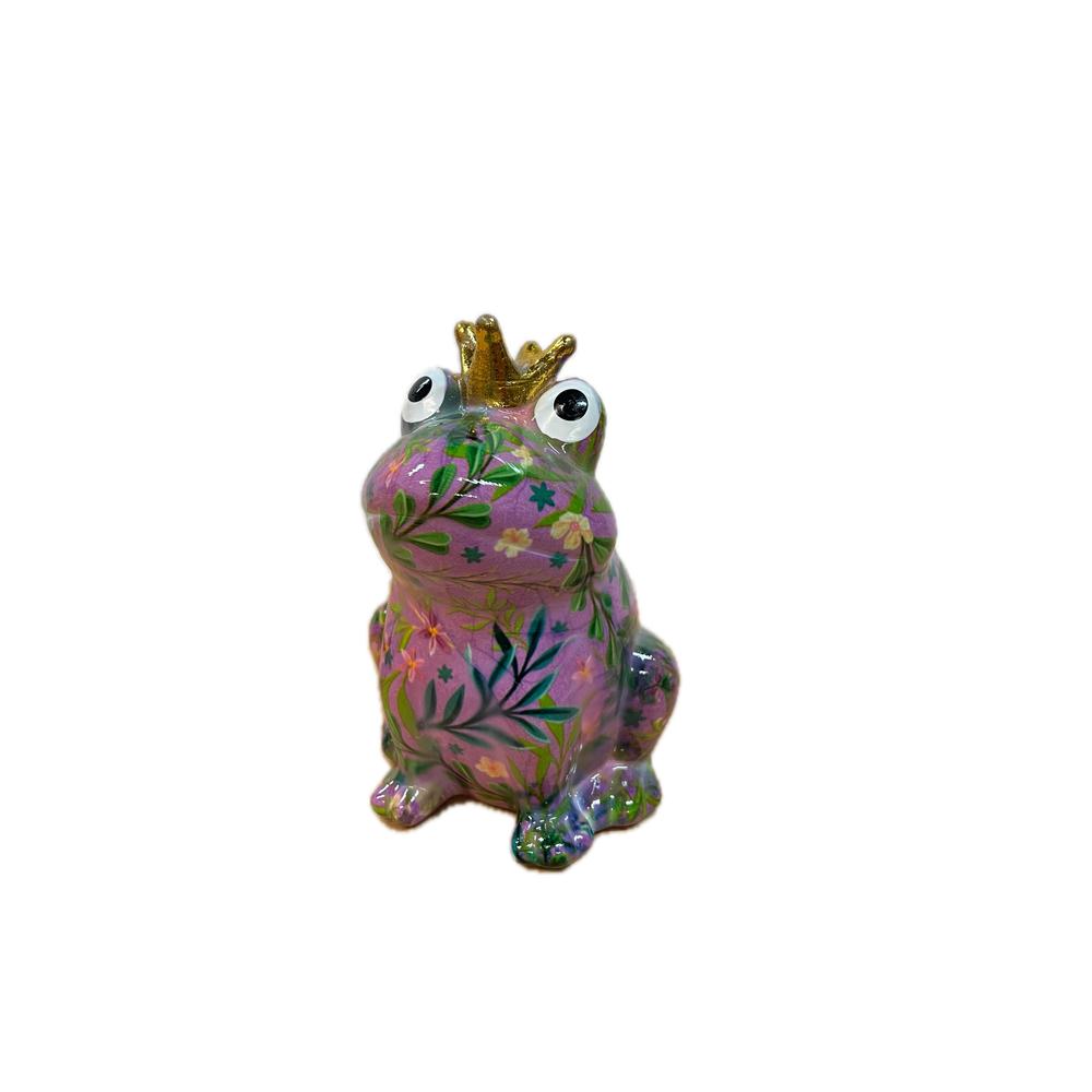 POMME PIDOU - Money Box Frog Jeff In Ceramica 12 Cm [Lilla 3]