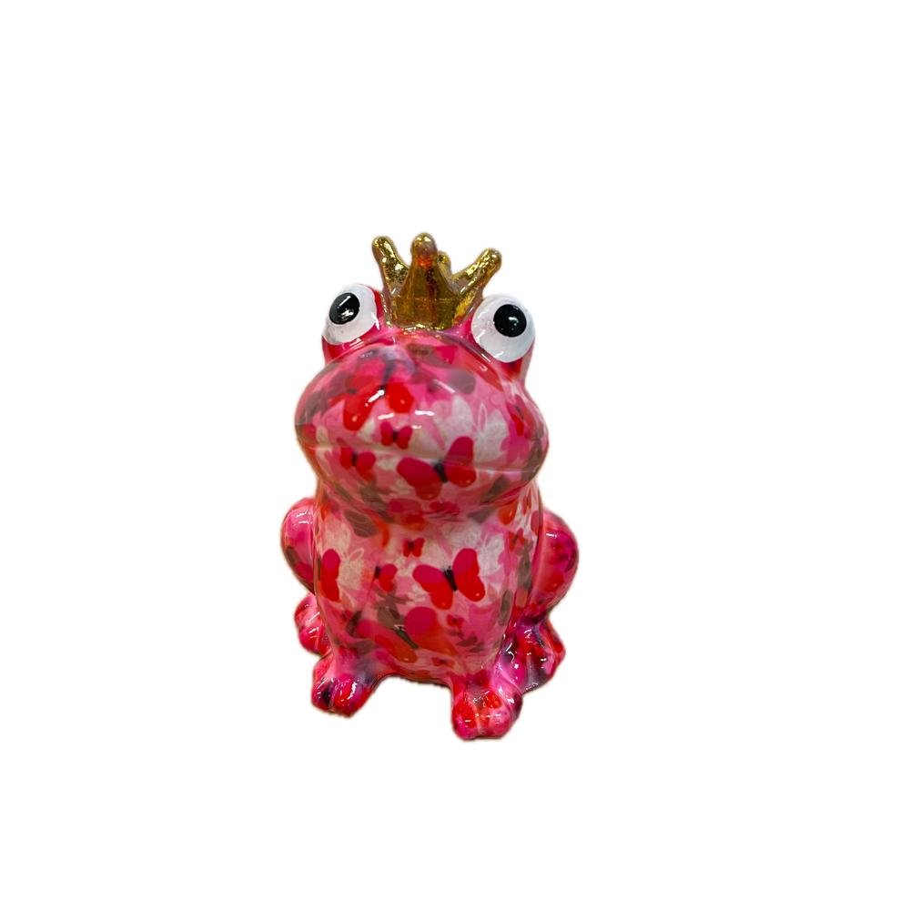 POMME PIDOU - Money Box Frog Jeff In Ceramica 12 Cm [Fuxia 3]
