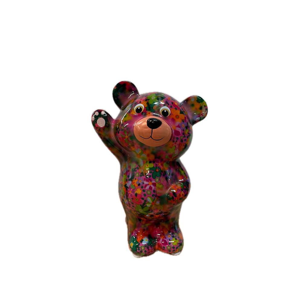 POMME PIDOU - Money Box Bear Tilou In Ceramica H 18 Cm [Multicolor]