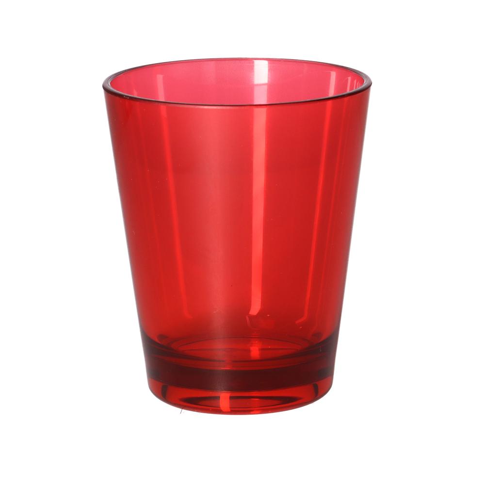 ROSE & TULIPANI - Fiaba Bicchiere Acqua In Acrilico Rosso 6 Pz