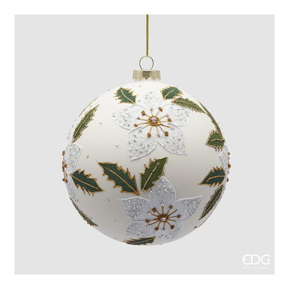 EDG - Bola decorativa de cristal con forma de flor D.12