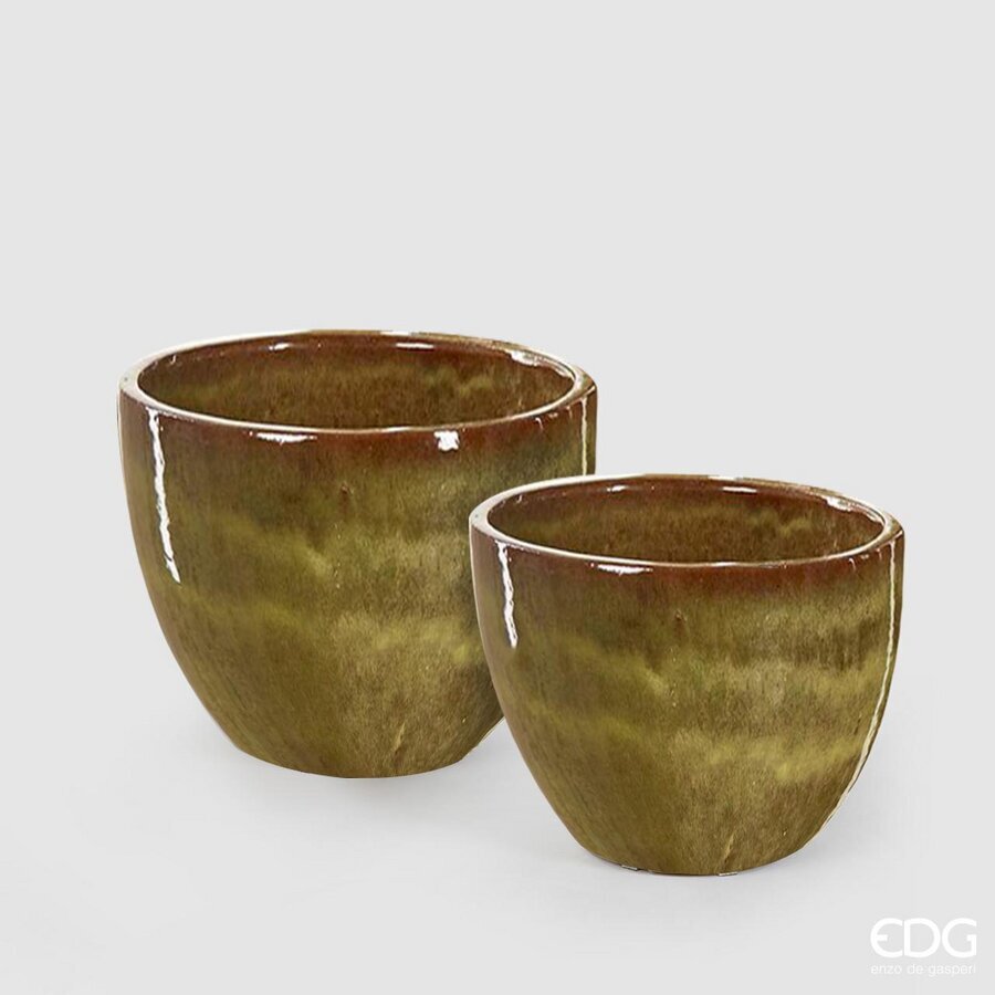 EDG - Vaso Glaze Rot.Sr2Pz H.23 C1 — Olive [Piccolo]