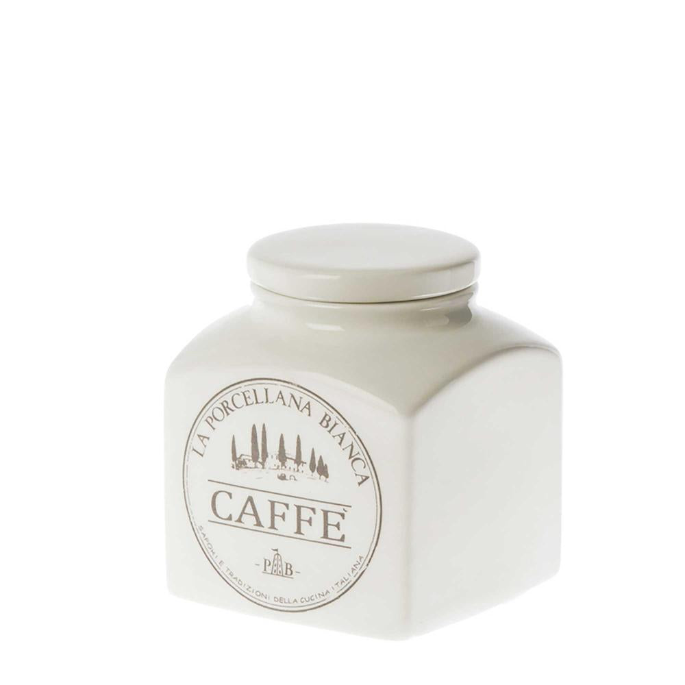 WHITE PORCELAIN - Preserve Coffee Jar 0.5 L