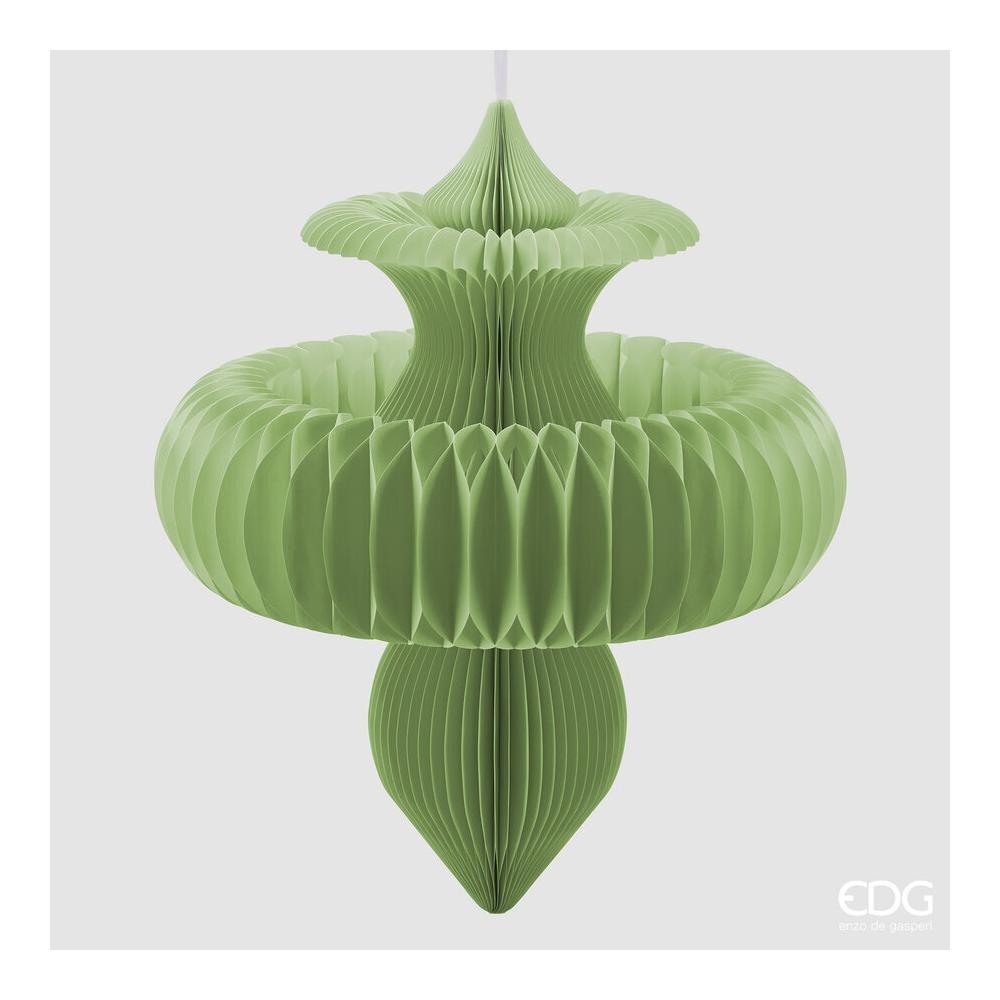 EDG - Decoración de peonza Origami Al.100 D.88 Verde