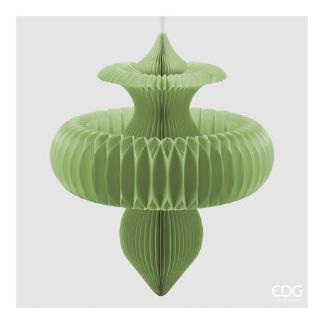 EDG - Origami Spinning Top Decoration H.100 D.88 Green