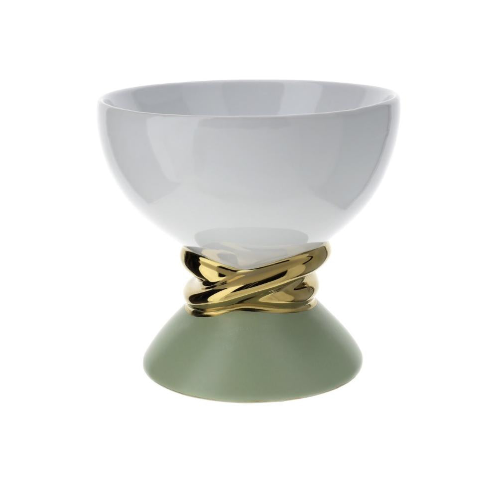 HERVIT - Weaving Porcelain Bowl 21X20 Cm