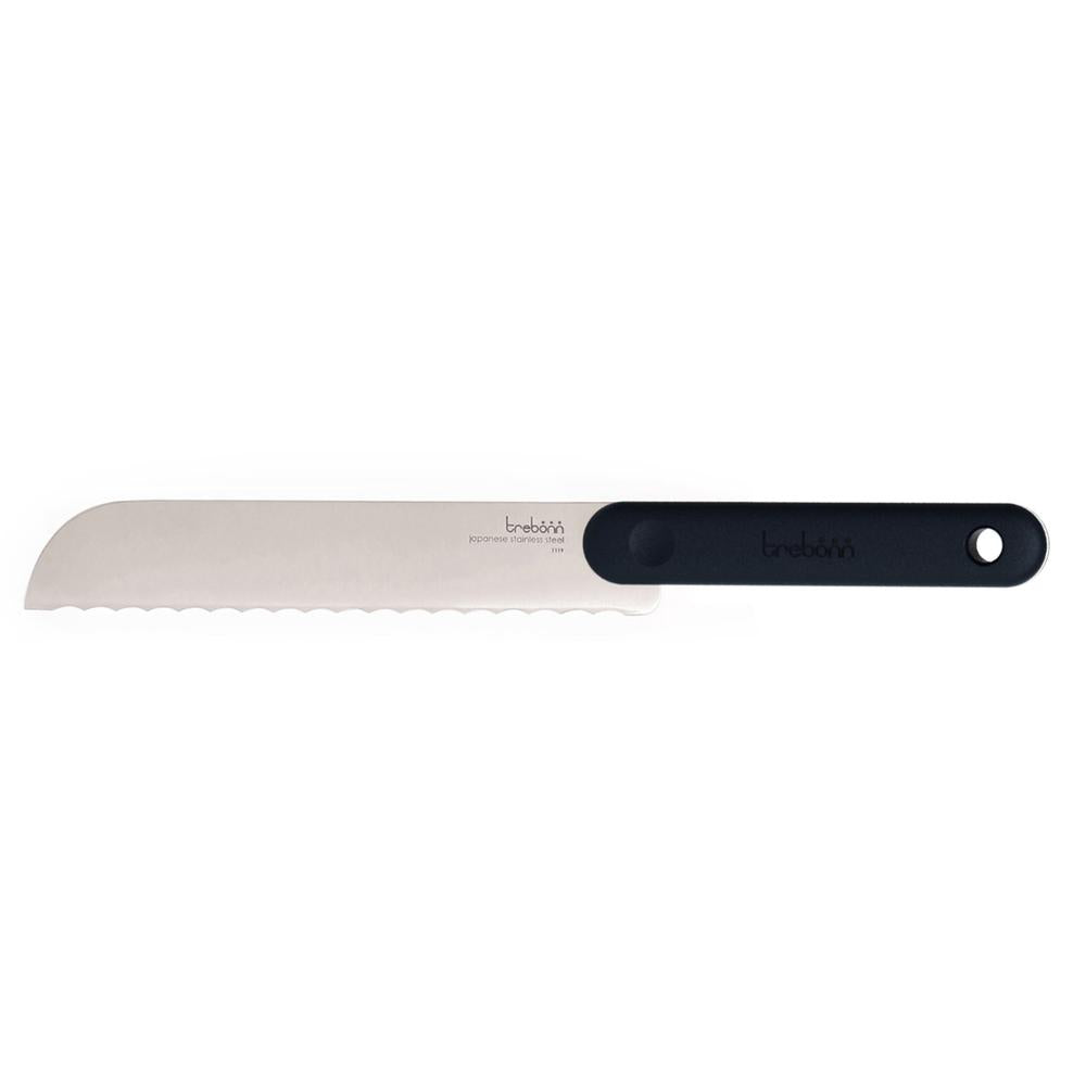 TREBONN - Cuchillo de cocina japonés de acero inoxidable con hoja de 20X7,9 cm de largo