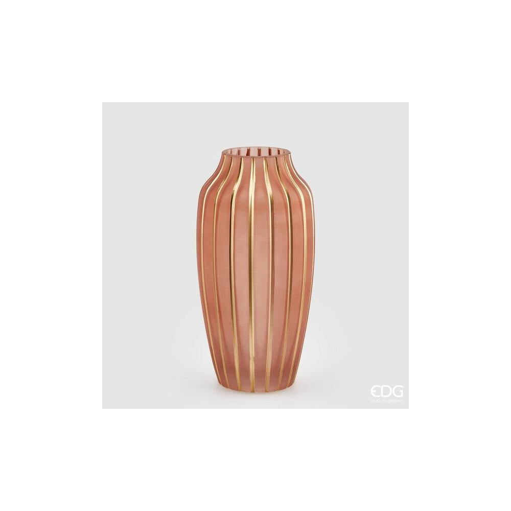 EDG - Gold Striped Vase H30 D15