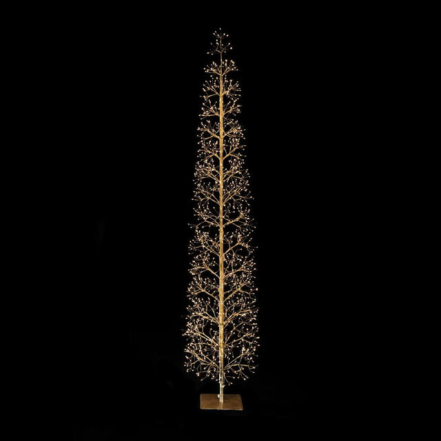 DO-HOME - Abete Microled Slim Con Luci Flash, Nero H.90Cm 438L Con Spina 24V 3, 6W 16X7Xh.88 Cm In Scatola Bianca