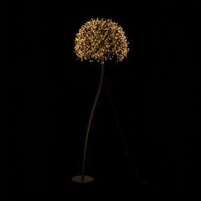 DO-HOME - Albero Sfera Microled Con Flash, Nero D.50Cmxh.160Cm 912L Con Spina 4,5V 9W 7X22Xh.67 Cm In Scatola Bianca