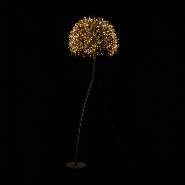 DO-HOME - Albero Sfera Microled Con Flash, Nero D.50Cmxh.160Cm 912L Con Spina 4,5V 9W 7X22Xh.67 Cm In Scatola Bianca