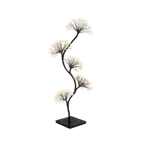 DO-HOME - Albero Sfera Microled Con Flash, Nero H.150Cm 1200L Con Spina 4,5V 12W /X/Xh./ Cm In Scatola Bianca