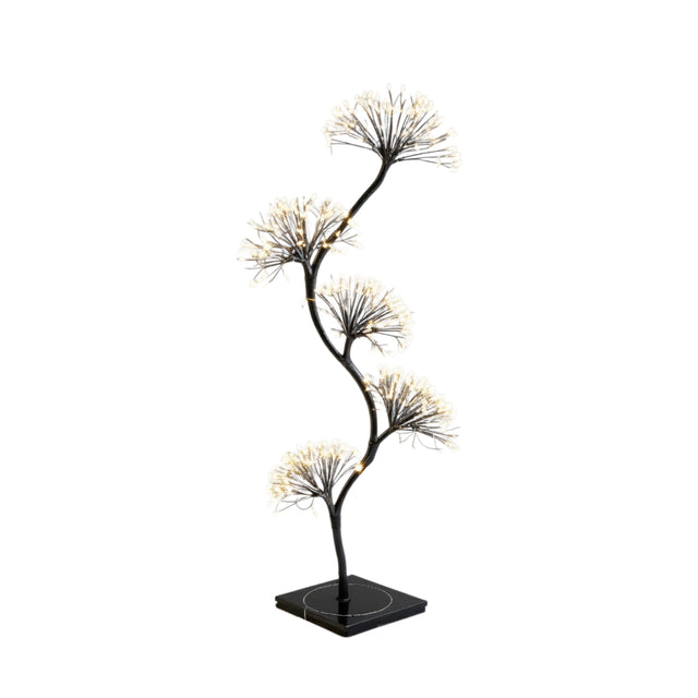 DO-HOME - Albero Sfera Microled Con Flash, Nero H.150Cm 1200L Con Spina 4,5V 12W /X/Xh./ Cm In Scatola Bianca