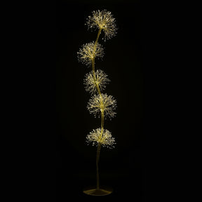 DO-HOME - Albero Sfera Microled Con Flash, Dorato H.150Cm 1200L Con Spina 4, 5V 12W /X/Xh./ Cm In Scatola Bianca