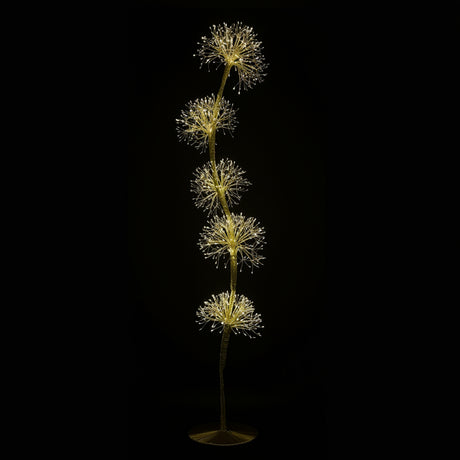 DO-HOME - Albero Sfera Microled Con Flash, Dorato H.150Cm 1200L Con Spina 4, 5V 12W /X/Xh./ Cm In Scatola Bianca