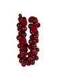 DO-HOME - Ghirlande Di Palle Vellutate Rosse In Plastica 120 Palle 16X12Xh.230 Cm
