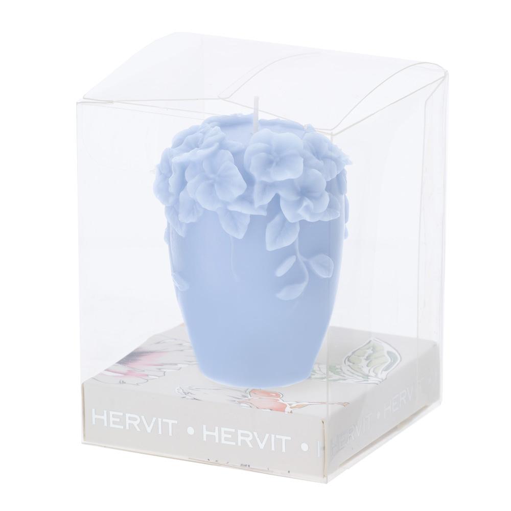 HERVIT - Candela Soia Bouquet Blu 6Cm