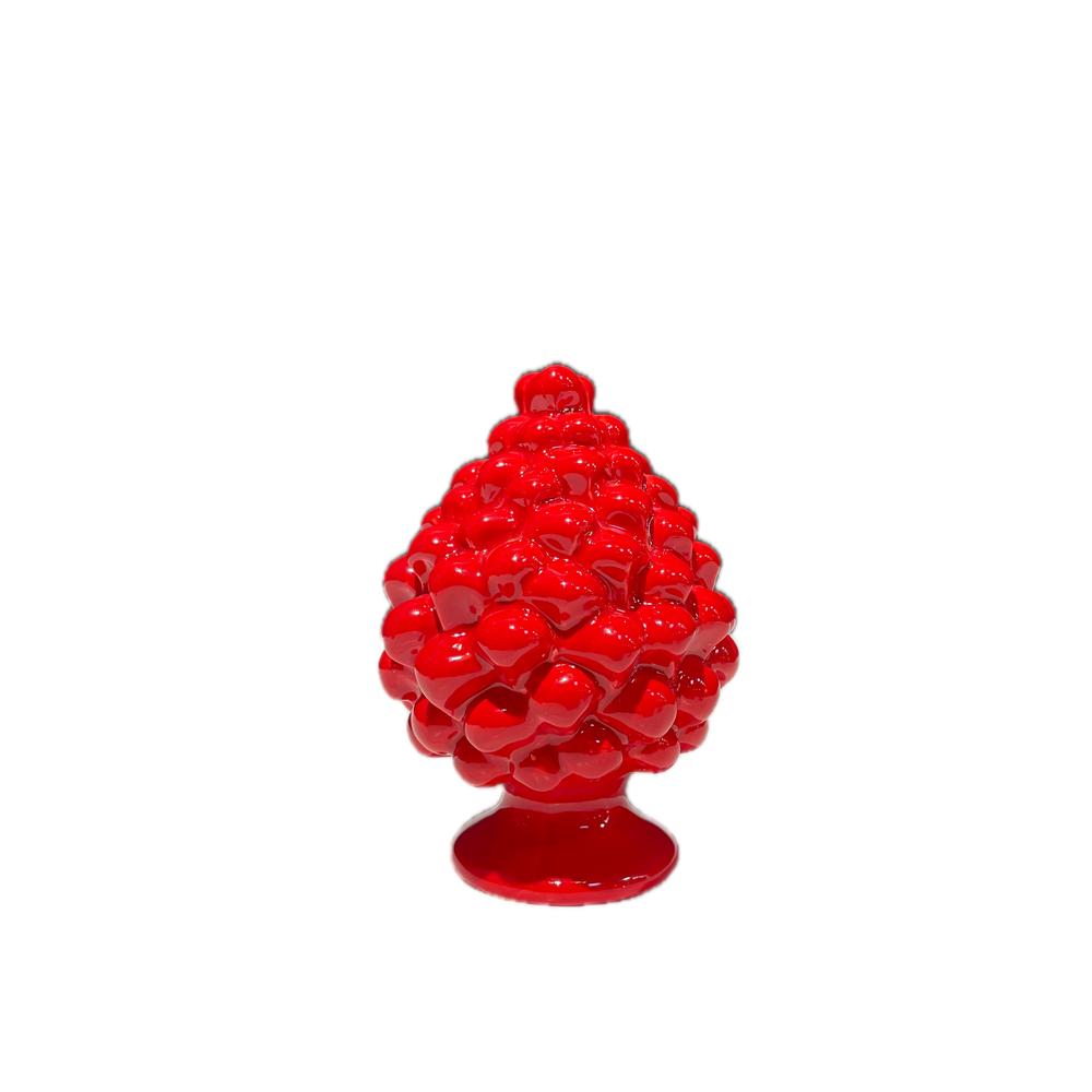 SOUVENIR PLANET - Piña de pino 12 cm roja