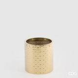 EDG - Vaso Acciaio Intreccio Rotondo H.35 D.35 C5 — Gold