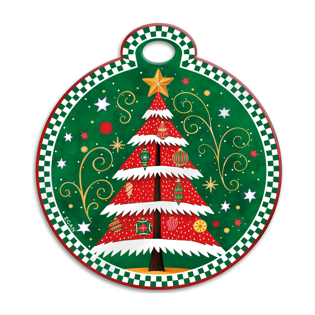 EGAN - Sottopentola Egan Natale 2026 Cm 17X19 · Albero Verde