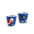 EGAN - Set 2 Bicchierini Babbo Natale Blu Natale 2026 Ml90