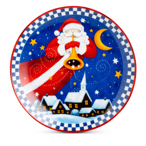 EGAN - Piatto Panettone Babbo Natale Blu Natale 2026 D30,5