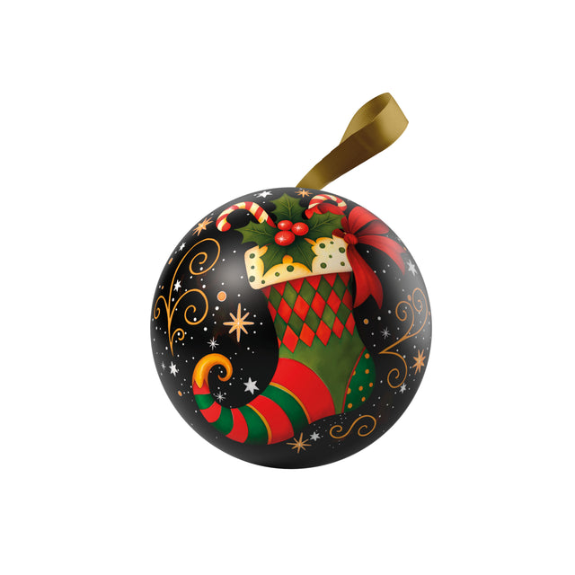 EGAN - Pallina Di Natale Egan Latta Ø Cm 9 · Calza Nero