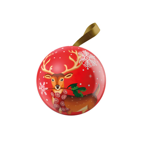 EGAN - Pallina Di Natale Egan Latta Ø Cm 9 · Renna Rosso