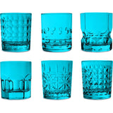 BACI MILANO - Set 6 Tumbler Assortiti Turchese In Acrilico 8X9H