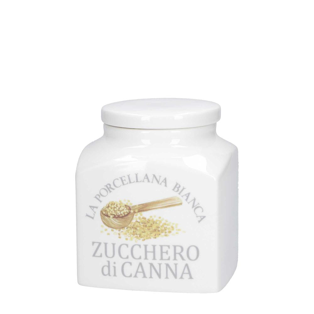 WHITE PORCELAIN - Deco Cane Sugar Storage Jar 1.1 L
