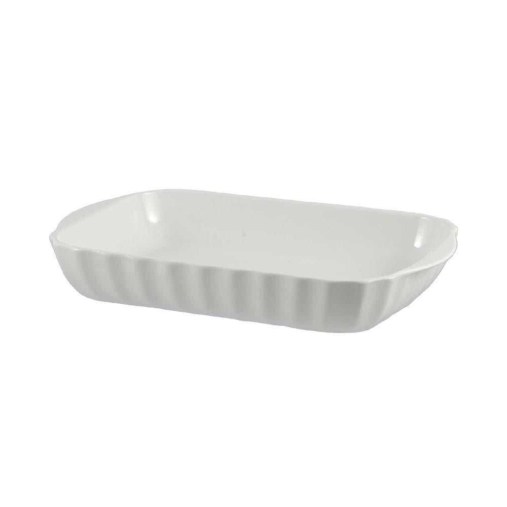 WHITE PORCELAIN - Pieve Rectangular Baking Tray 36X24 Cm