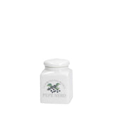 WHITE PORCELAIN - Preserve Deco Porcelain Jar 0.175L Black Pepper Gb