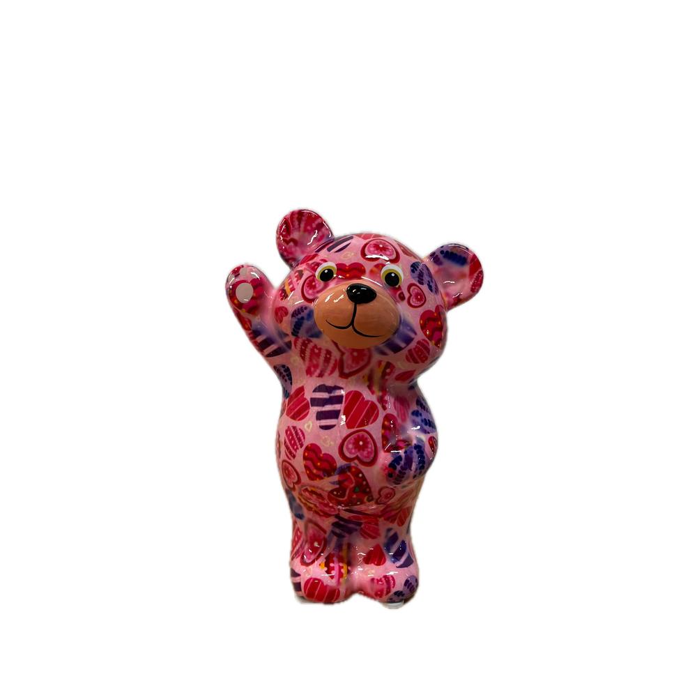 POMME PIDOU - Money Box Bear Tilou In Ceramica H 18 Cm [Rosa]